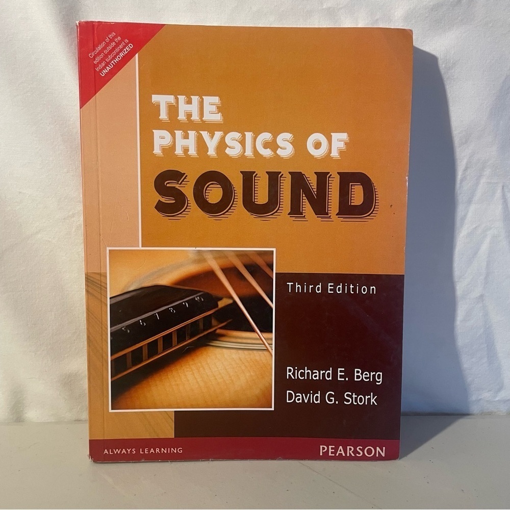 Pearson The Physics of Sound Book - Orange and Brown Cover (paper)